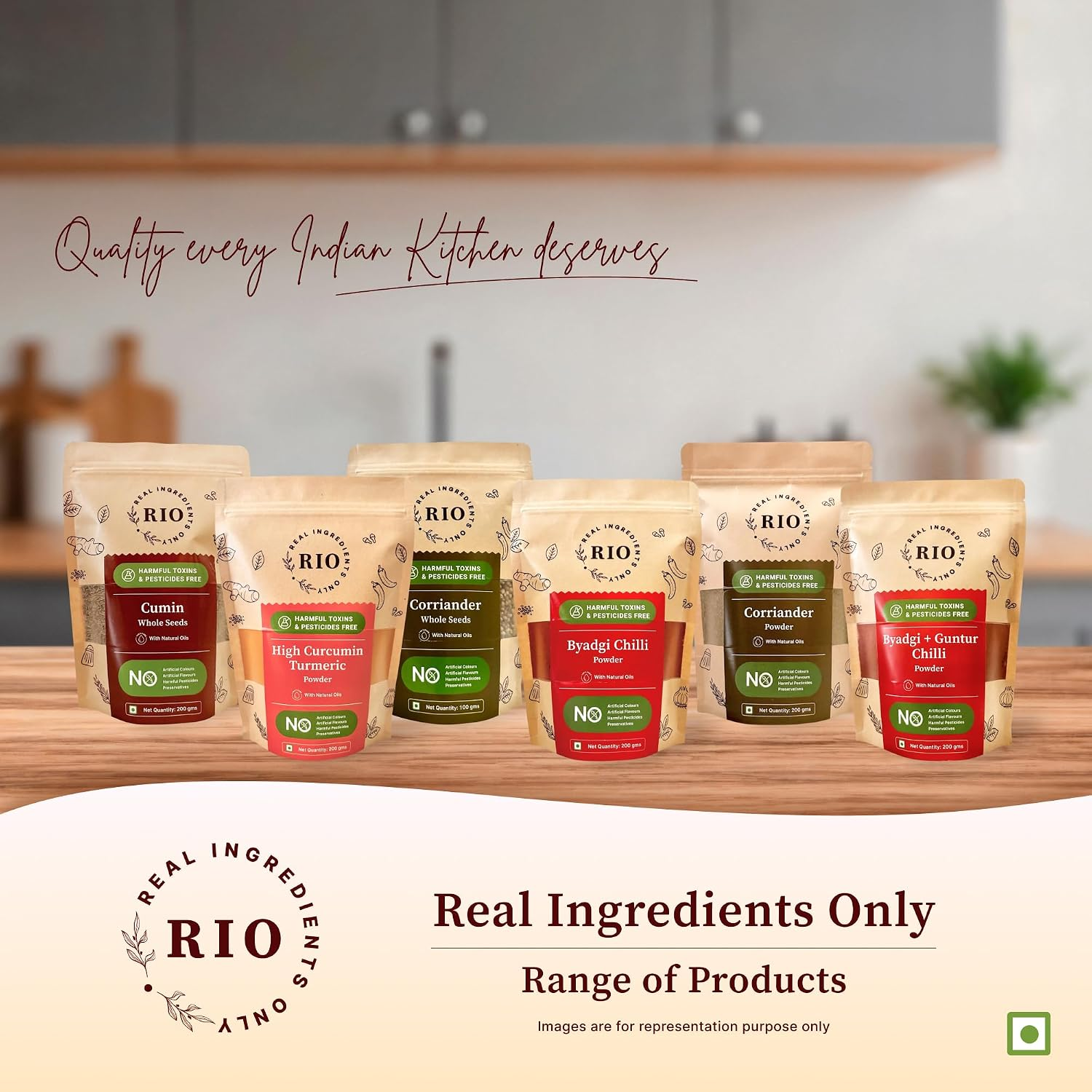 The RIO range of spices